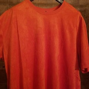 Orange suede Akoo long t shirt